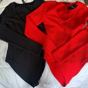 Forever 21 long sleeve body suits-set of 2 NWT